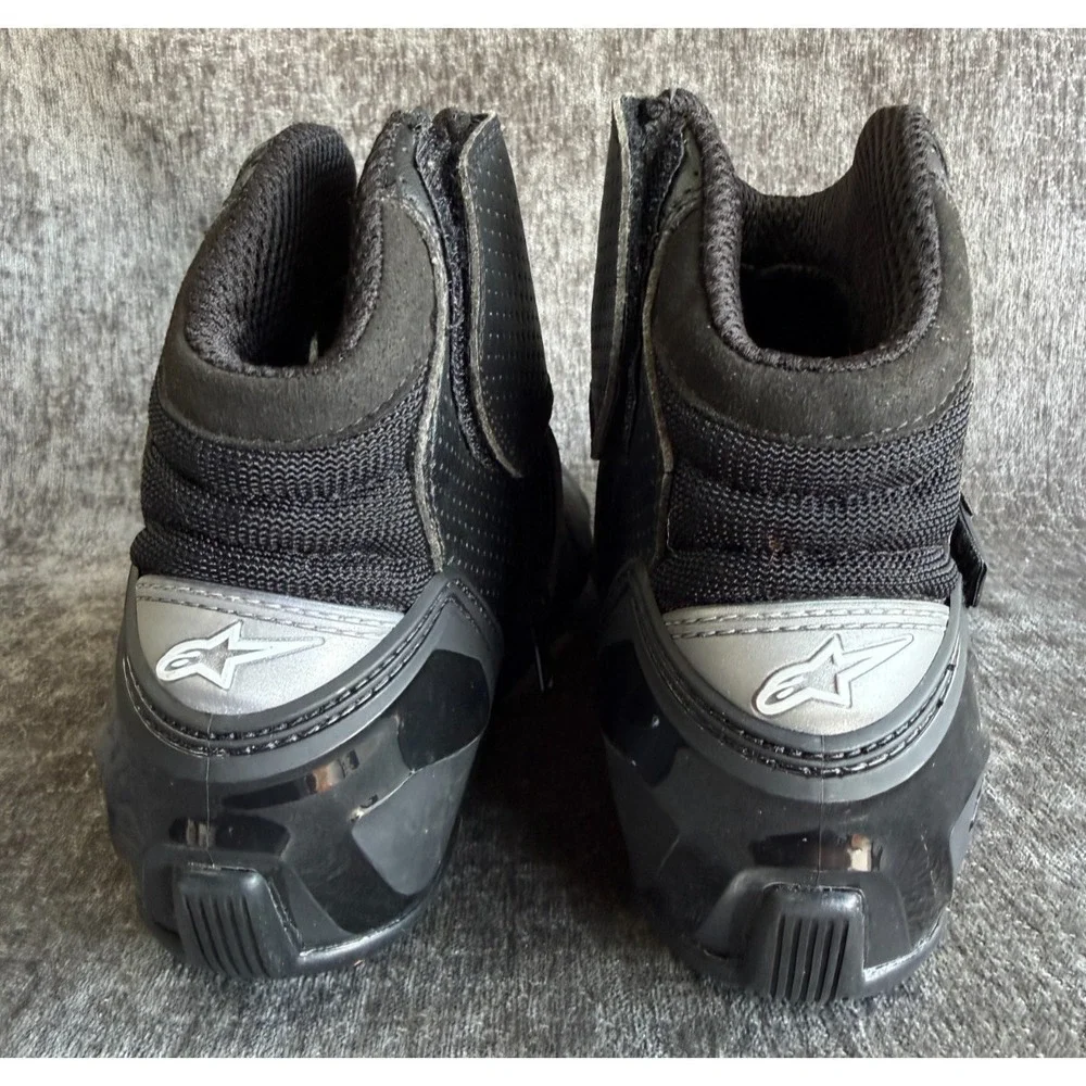 Alpinestars SMX-1 R Vented Motorcycle Boots Black Mens Size US 9 EUR 43
